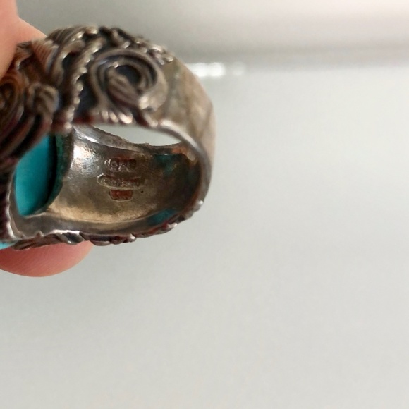 Silver Turquoise Ring - Picture 7 of 12